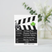 映画クラッパーの誕生日のパーティの招待状 招待状 (スタンド正面)