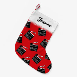 映画クラッパーボードクラップボード スモールクリスマスストッキング