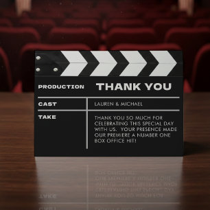 映画クラップボード サンキューカード