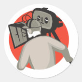 映画クルーのカメラマン映画カメラ ラウンドシール (正面)