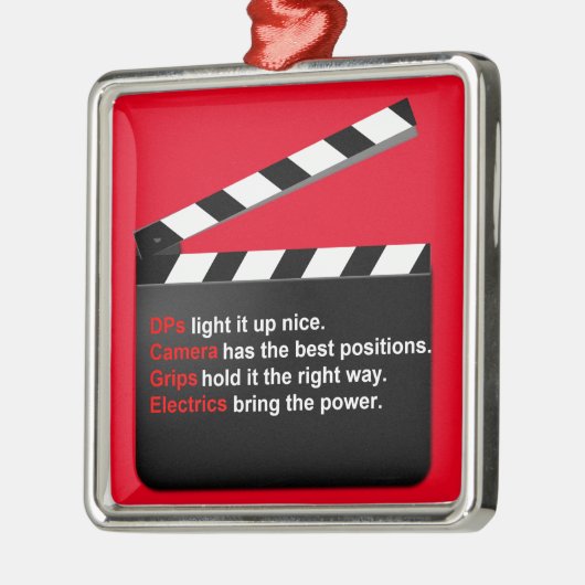 映画クルーディレクターが映画をヒット メタルオーナメント (左)