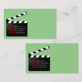 映画クルーディー・クルーディーは、DPのようなものはありません 名刺 (正面/裏面)