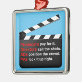 映画クルー制作オーナメント メタルオーナメント (左)