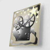 映画シネマウォールクロック スクエア壁時計 (傾斜)