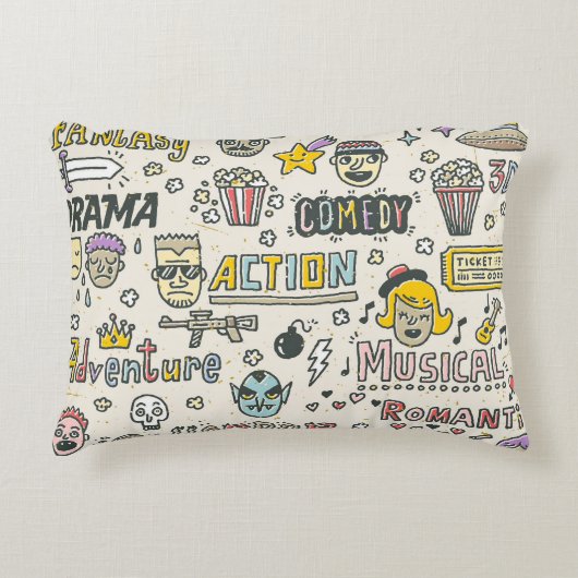 映画ジャンル：テレビ番組ドードルセット アクセントクッション (正面)