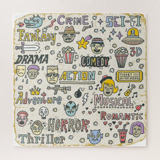 映画ジャンル:テレビ番組ドードルセット ジグソーパズル (縦)