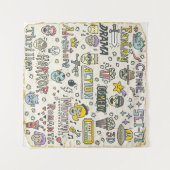 映画ジャンル:テレビ番組ドードルセット タペストリー (正面(横))