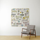 映画ジャンル:テレビ番組ドードルセット タペストリー (インサイチュ)