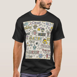 映画ジャンル:テレビ番組ドードルセット Tシャツ