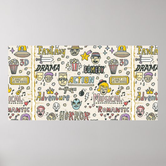 映画ジャンル。テレビ番組、シリーズおもしろいドードルヴィンタグ ポスター (正面)