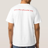 映画スクーター Tシャツ (裏面)