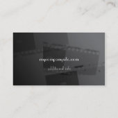 映画スタイルの名刺 名刺 (裏面)