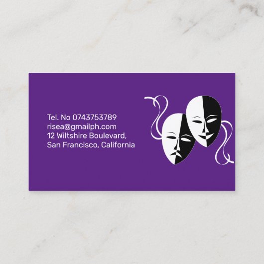 映画スタッフ制作スタッフ名刺 名刺 (裏面)