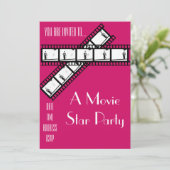 映画スターハリウッドのドレスアップパーティー 招待状 (スタンド正面)
