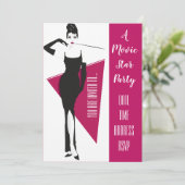 映画スターハリウッドのドレスアップパーティー 招待状 (スタンド正面)