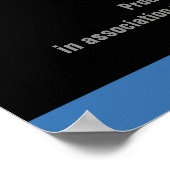 映画スターバー（ユダヤ教の）バル・ミツバーポスターブラックネイビーブルー ポスター (角)