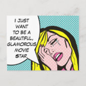 映画スターポップ・アートのアートはがき ポストカード (正面)