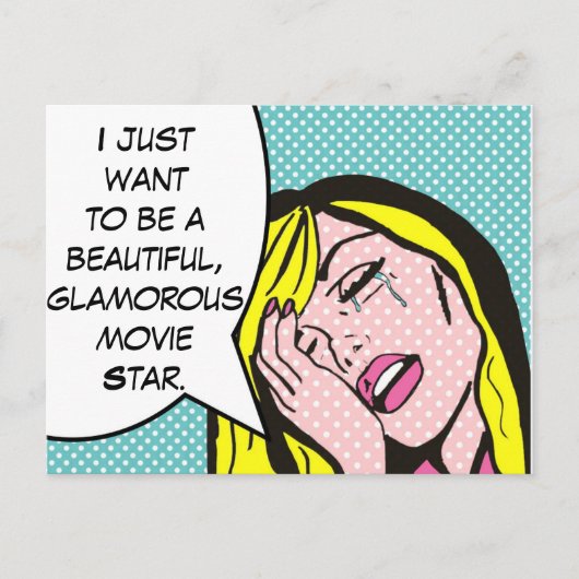 映画スターポップ・アートのアートはがき ポストカード (正面)