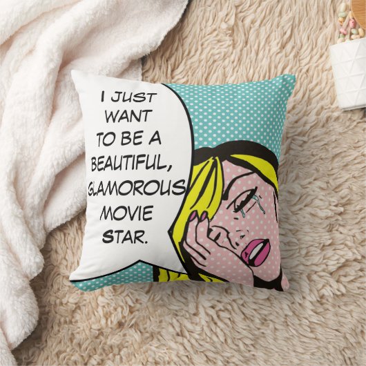映画スターポップ・アートのアート装飾用クッション クッション (ブランケット)