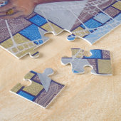 映画スター女優オールドハリウッド素晴らしアートポートレート ジグソーパズル (側面)