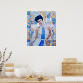 映画スター女優オールドハリウッド素晴らしアートポートレート ポスター (キッチン)