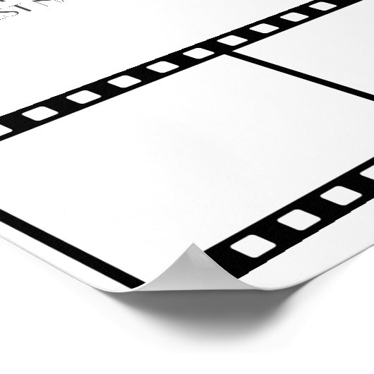 映画スター結婚フィルムストリップの座席表 ポスター (角)