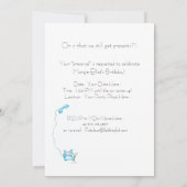 映画スター誕生日招待状の素晴らしい友達！ 招待状 (裏面)