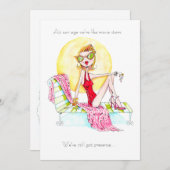 映画スター誕生日招待状の素晴らしい友達！ 招待状 (正面/裏面)