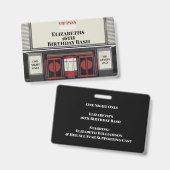 映画スター誕生日Bash vipパス バッジ (正面＆裏面)