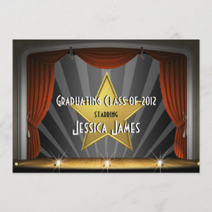 映画スター - 卒業パーティー招待状 招待状