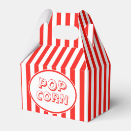映画スナックバー赤と白ポップ・アートのコーン フェイバーボックス