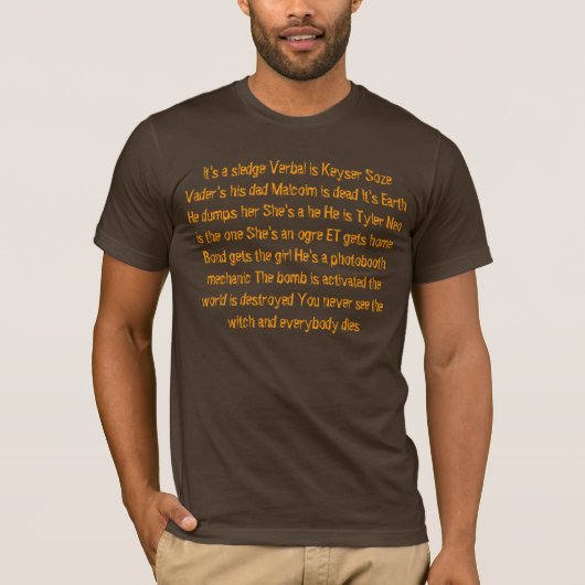 映画スポイラー Tシャツ (正面)