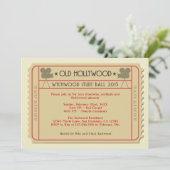 映画チケットの受賞式のパーティの招待状 招待状 (スタンド正面)