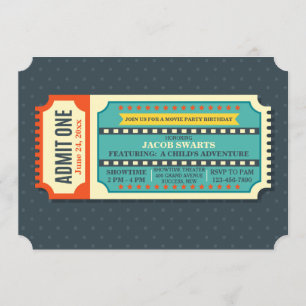 映画チケットの招待状 招待状