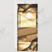 映画チケットの誕生日パーティー招待状 招待状 (裏面)