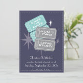 映画チケットは日付カードを救います(青い) セーブザデート (スタンド正面)