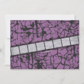 映画チケットハロウィンホラー映画パーティー 招待状 (裏面)