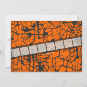 映画チケットハロウィーンホラー映画パーティー 招待状 (裏面)