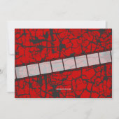 映画チケットホラー映画パーティー受付招待状 招待状 (裏面)