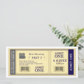 映画チケット誕生日パーティーの招待 招待状 (スタンド正面)