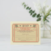 映画チケット賞授賞式パーティの招待状 出欠カード (スタンド正面)