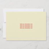 映画チケット賞授賞式パーティの招待状 招待状 (裏面)