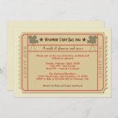 映画チケット賞授賞式パーティの招待状 招待状 (正面/裏面)