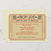 映画チケット賞授賞式パーティの招待状 招待状 (正面/裏面)