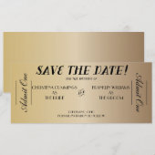 映画チケット　セーブ・ザ・デート発表（ゴールド） セーブザデート (正面/裏面)