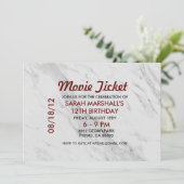 映画チケット / 大理石 招待状 (スタンド正面)