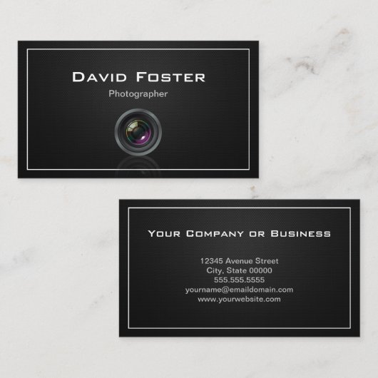 映画テレビフォトグラファー 名刺 (正面/裏面)