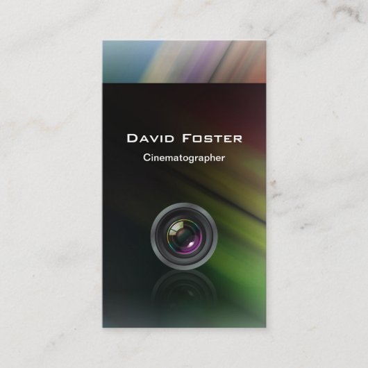 映画テレビフォトグラファー 名刺 (正面)