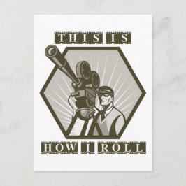 映画テレビ映画カメラ監督 ポストカード