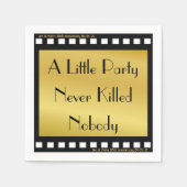 映画テーマパーティナプキンス スタンダードカクテルナプキン (正面)